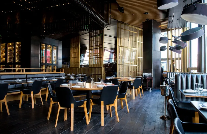 Restaurant dining room ready for guests